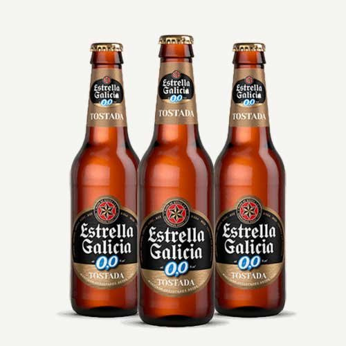 ESTRELLA GALICIA 0,0 TOSTADA 25cl